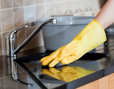 Airbnb cleaner preparing a short-let apartment in Shepherdsbush