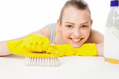 Cleaning team preparing a Shepherdsbush property for handover