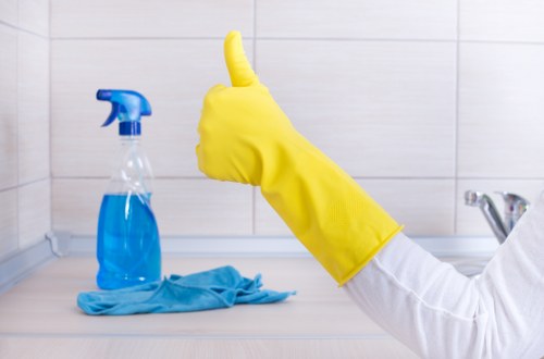Clean kitchen surfaces prepared for a new home in Shepherdsbush
